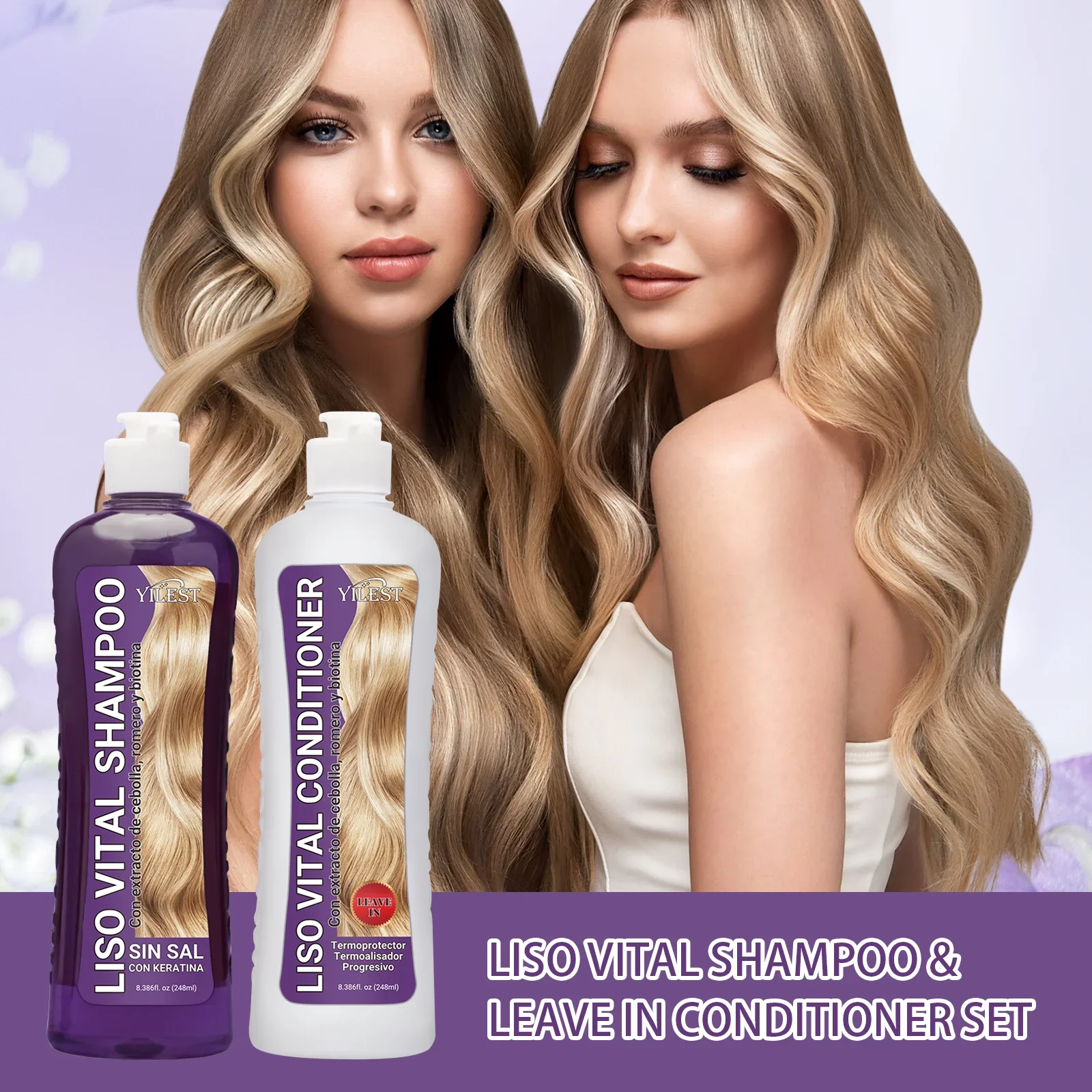 

496ML Onion Rosemary Shampoo Set For Scalp Cleanses Oil Control Improves Hair Quality Volumizing Hair Strengthen Conditioner
