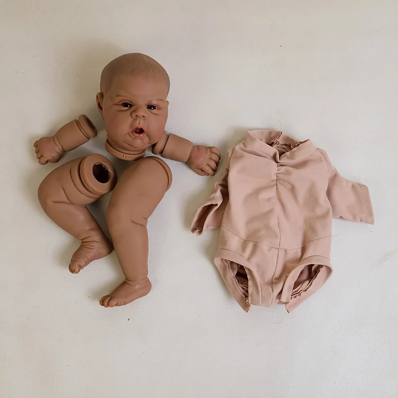 NPK 20'' Reborn Gounchin with Painted Hair DIY Doll Parts Collectible Doll Kit for Children Gift