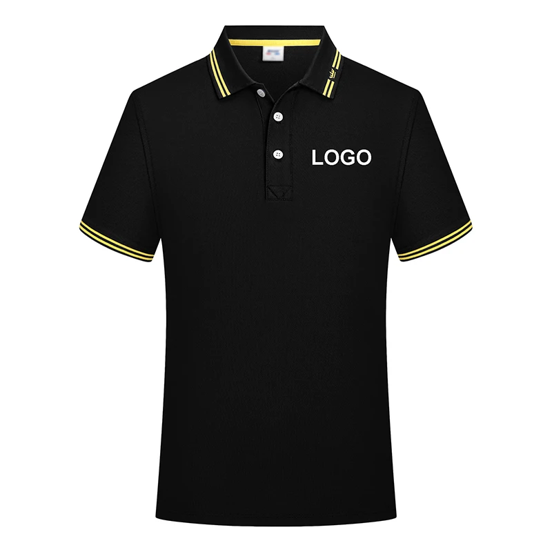 Customized 50% Cotton Polo Golf Shirt for Man Women Summer Sleeve Short Restaurant Shirts Hotel Work Blouse Waiter Uniforms Logo