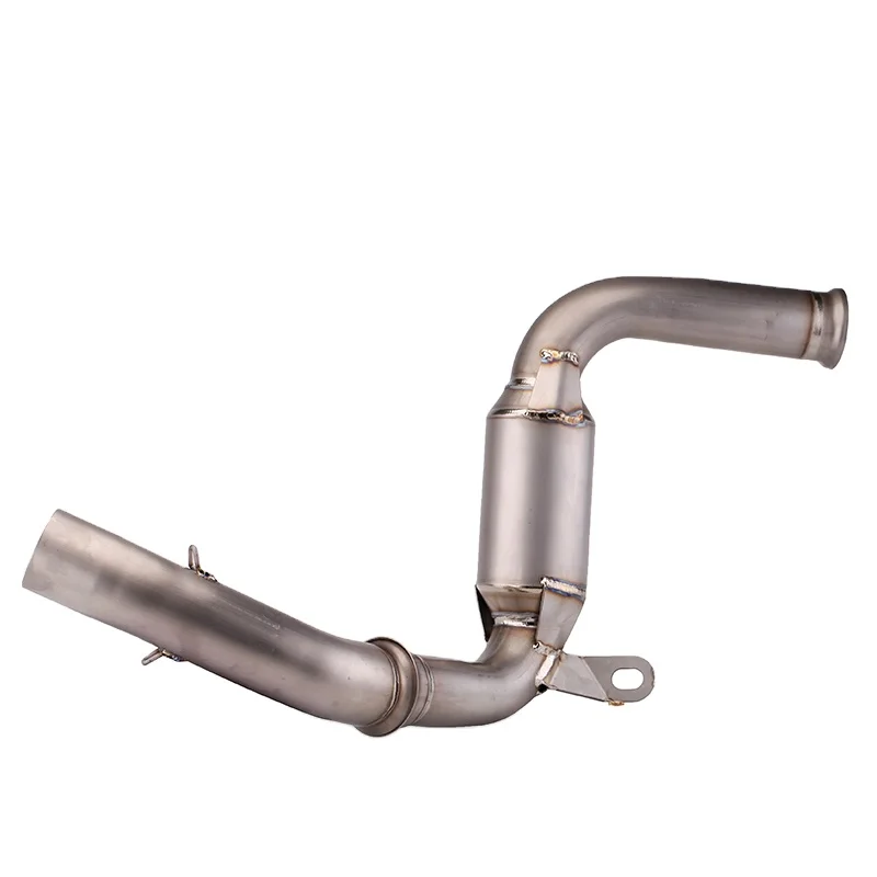 For DUKE 390 125 200 250 RC390 17-21 Years Motorcycle Exhaust Escape Modified Mid Link Pipe With Catalytic