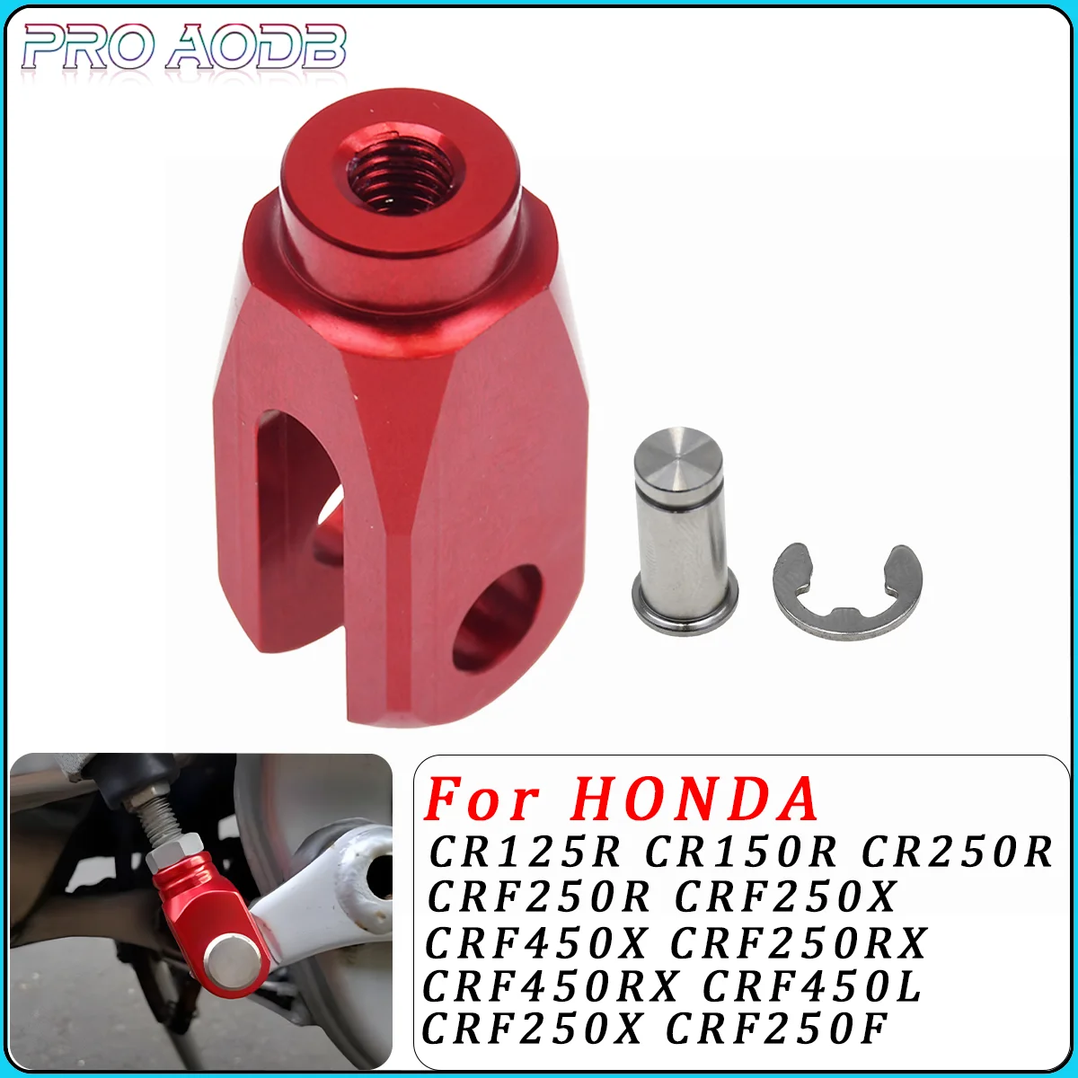 

CNC Aluminum Rear Brake Clevis For Honda CR CRF 125R 150R 250R 250X 250RX 250F 450R 450X 450RX 450L 2002 2003 2004 2005-2022