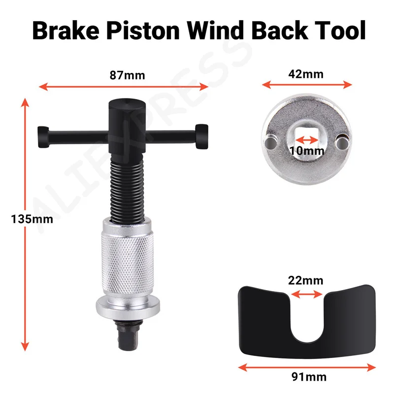 NewCar Auto Wheel Cylinder Disc Brake Pad Caliper Separator Replacement Piston Rewind Disassemble Universal Repair Hand Tool