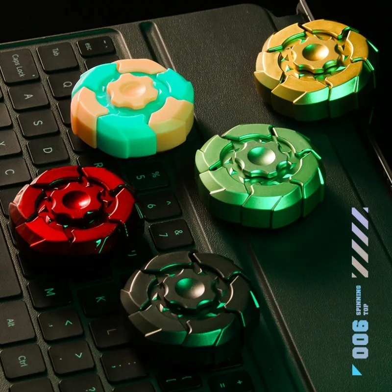 مضيئة الإجهاد الإغاثة تململ فنجر سبينر اللعب ABS إصبع الدوران المغناطيسي شفط الإصبع متعة الضغط مضيئة اللعب