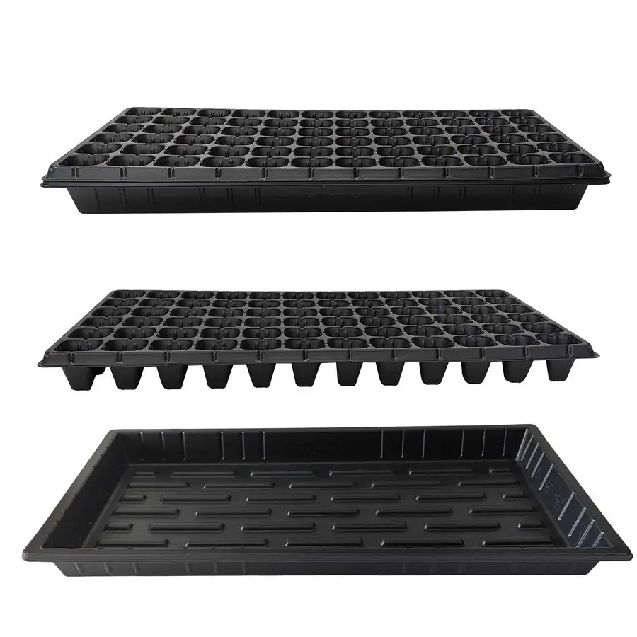 

Pack 1020 Seed Starter Trays and 10 Pcs 72 Cell Plug Trays, Thick Durable Seedling Plastic Nursery Tray for TD538 1020 Tray Germ