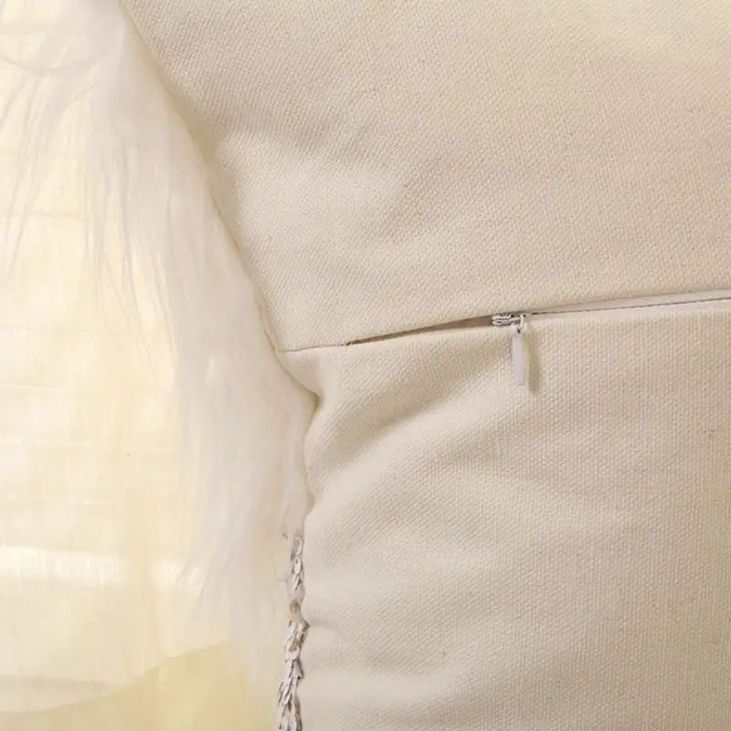 E8BD Fashion Sequins Cushions Cover 40x40cm Decorative Pillow Cover for Livingroom Home Decoration Long Plushes Pillowcase