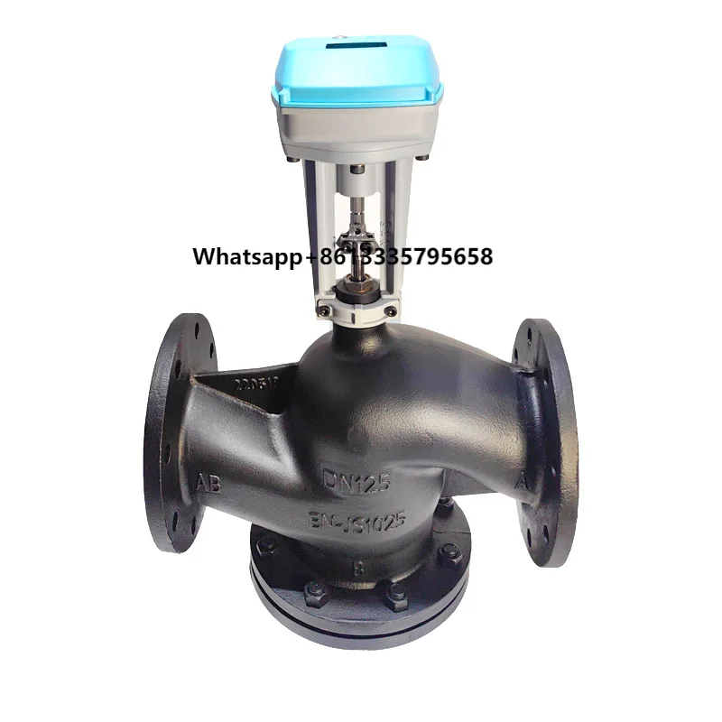 

1/2'-8' 4-20mA Cast Iron Electric Regulating Valve Linear Actuator Control Valve Flange Power-off Reset PN16