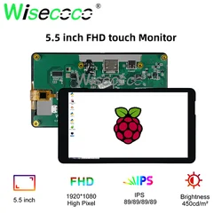 Raspberry Pi Touchscreen 5.5 Inch 1920x1080 IPS Raspberry pi Monitor Android Linux TV Box Android All In One Monitor