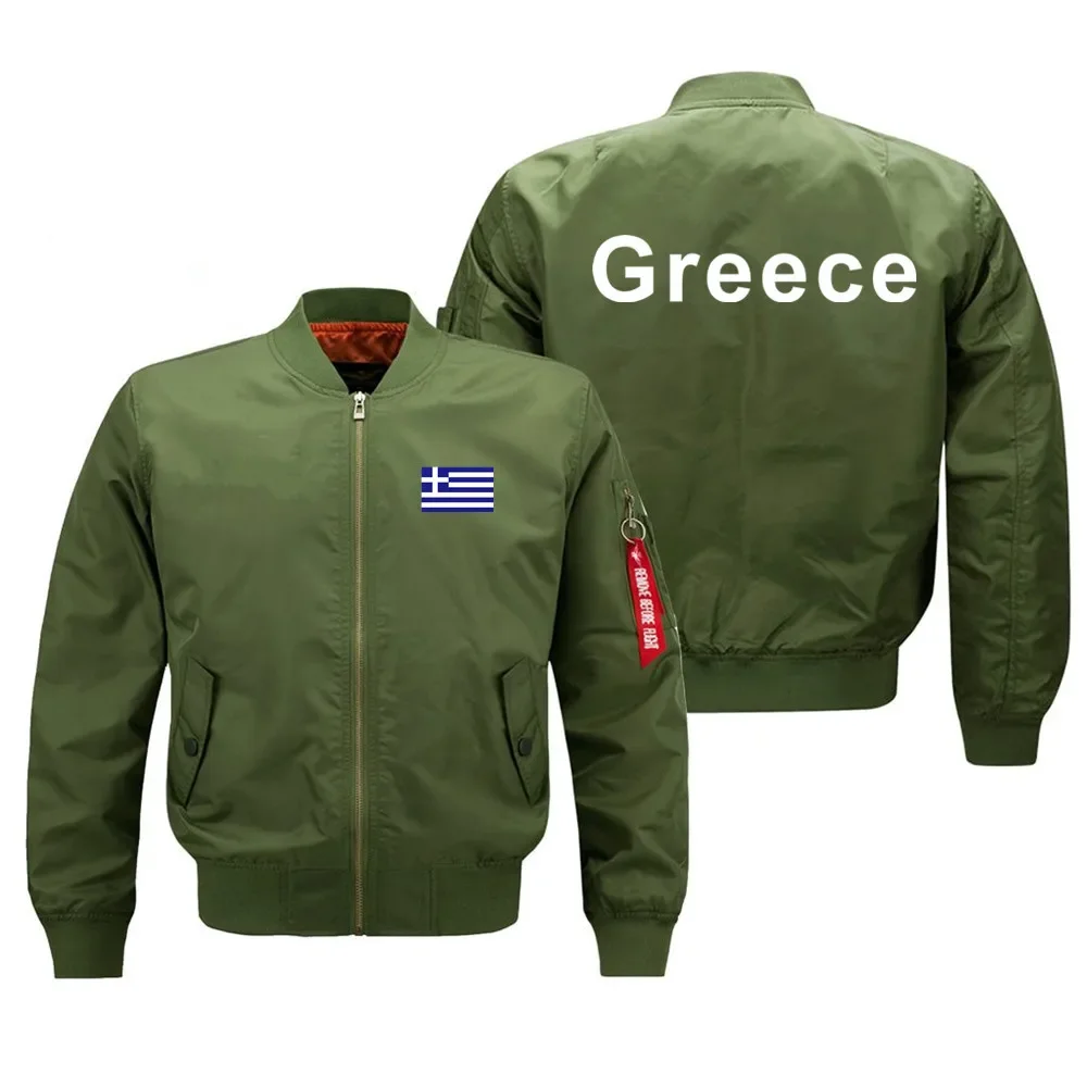 

MA1 Pilot Bomber Jacket Men's Autumn and Winter Thickened Baseball Suit Casual Coat Greece Men's Military Windproof Jacket