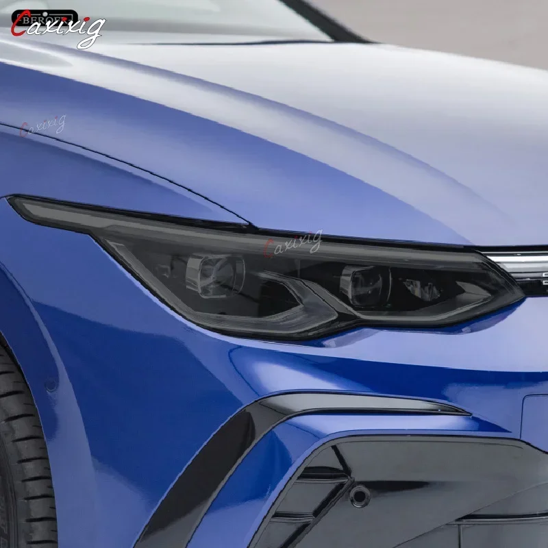 

Для Volkswagen VW Golf 8 MK8 R Line GTI 2020 2021, защитная тонировочная пленка для фар автомобиля, дымчатая черная прозрачная наклейка из ТПУ