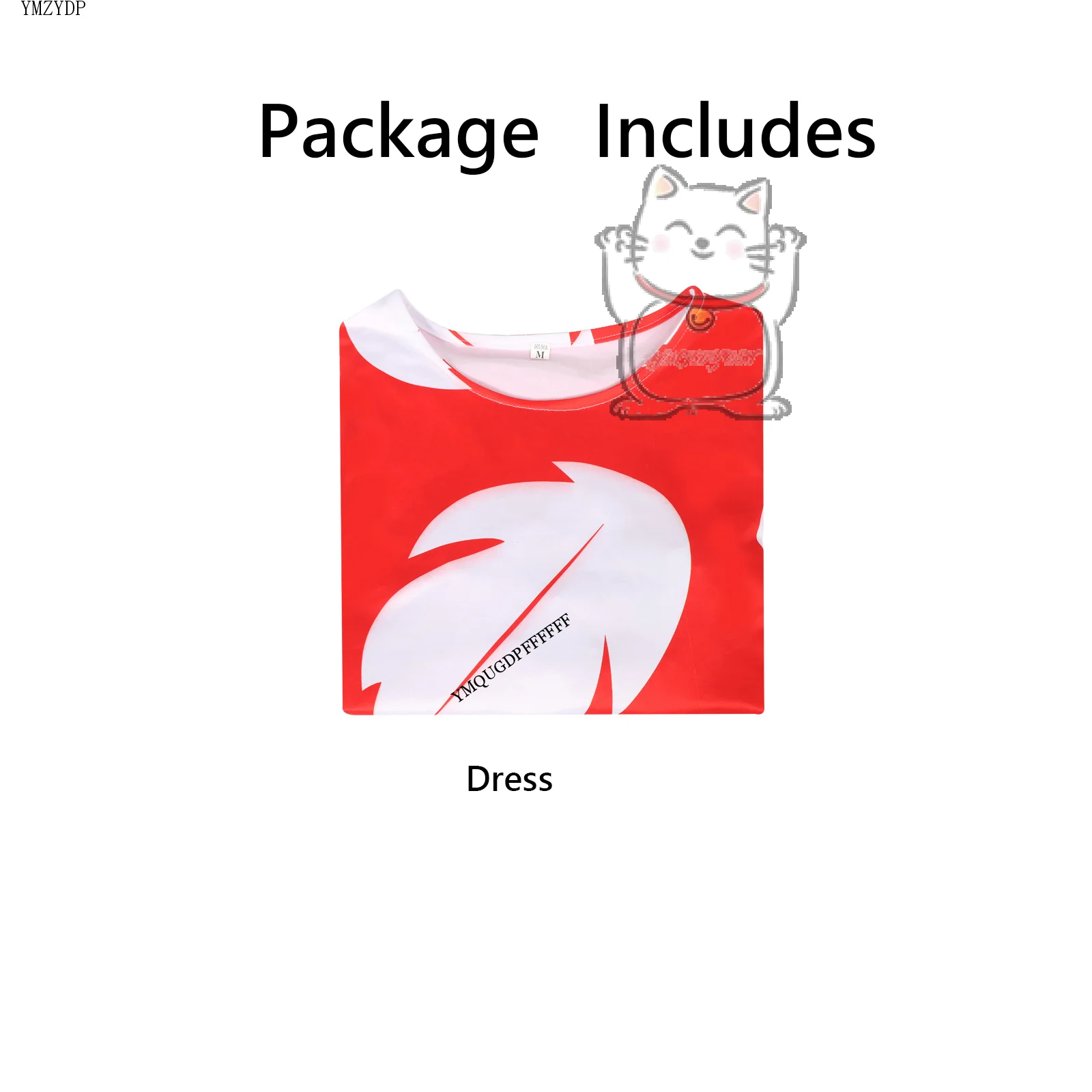 Halloween night Lilo costume women's red dress short sleeved pajamas Hawaiian leaf print dress summer beach outfit new