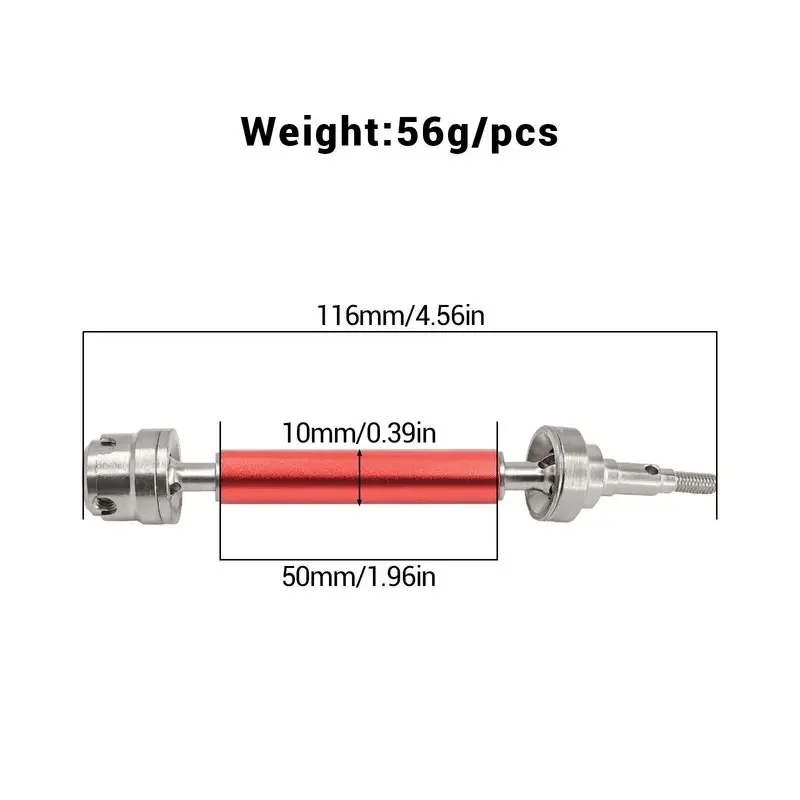1/10 RC Car Hardened Steel Sead Rear Drive Shaft CVD Driveshaft for ARRMA 2WD Goron Magic Snake 45 Upgrade Parts