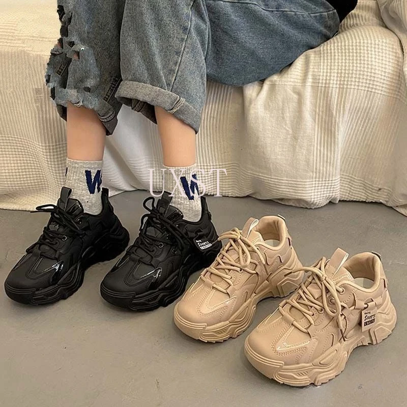 

Women's Mesh Breathable and Comfortable Thick Soled Dad Shoes Versatile Student Casual Women's Sports Running Shoes