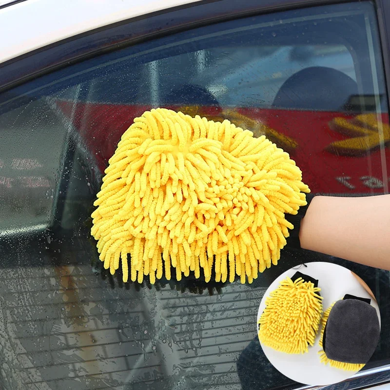 Microfiber Chenille Car Wash Gloves Best-selling Universal Cars Detailing Care Washing Thick Towel Auto Clean Tool Accessories