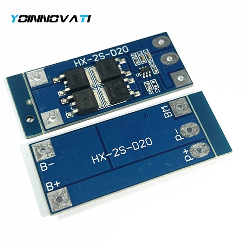 YT HX-2S-D20 2S 7.4V 18650 Lithium Battery Protection Board Module 8.4 V Battery 13A Working Current 20A Current-Limiting
