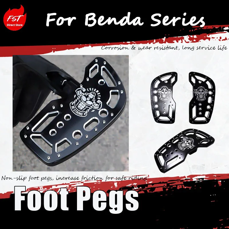Accesorios Especializados para Benda Black Flag 500/Rock 250/300/Chinchilla 450/500/Napoleon 250 con Placas de Pedal Ampliadas