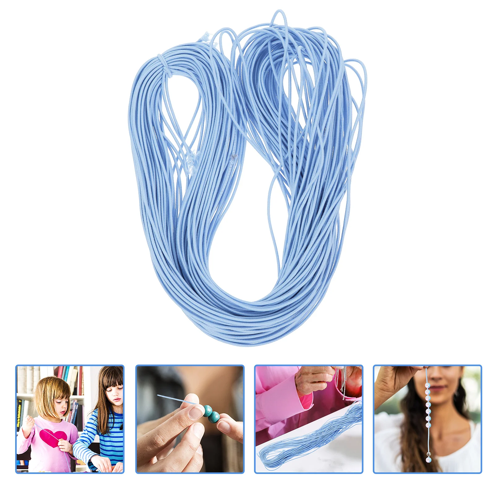 

Elastic Band Rope Jewelry Making Wire Artificial Bracelet Cord Thread for Sky-blue Stretchy
