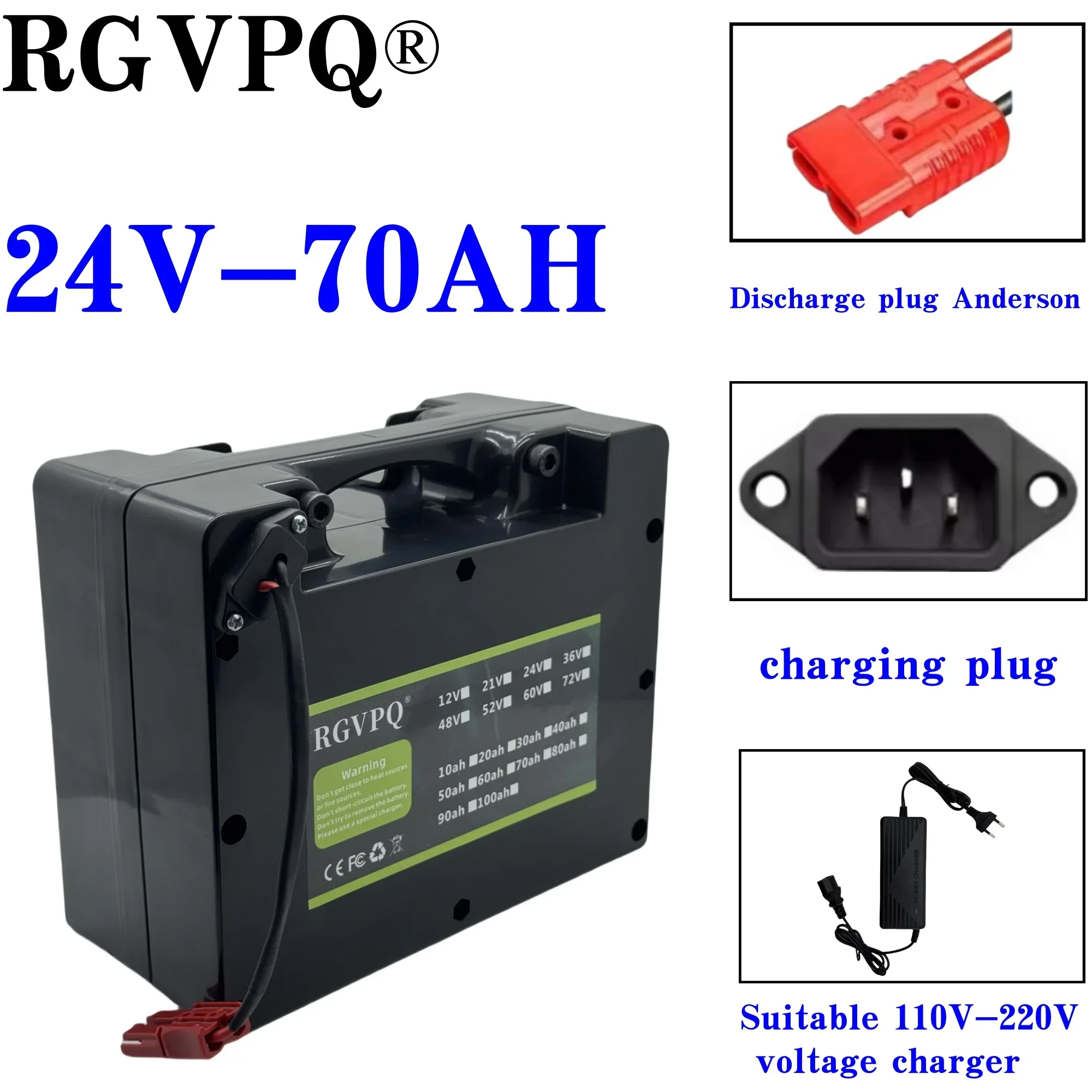 Luchtvervoer, originele 24V elektrische rolstoel lithiumbatterij 20AH-70AH, universele batterij voor scootmobielen voor ouderen