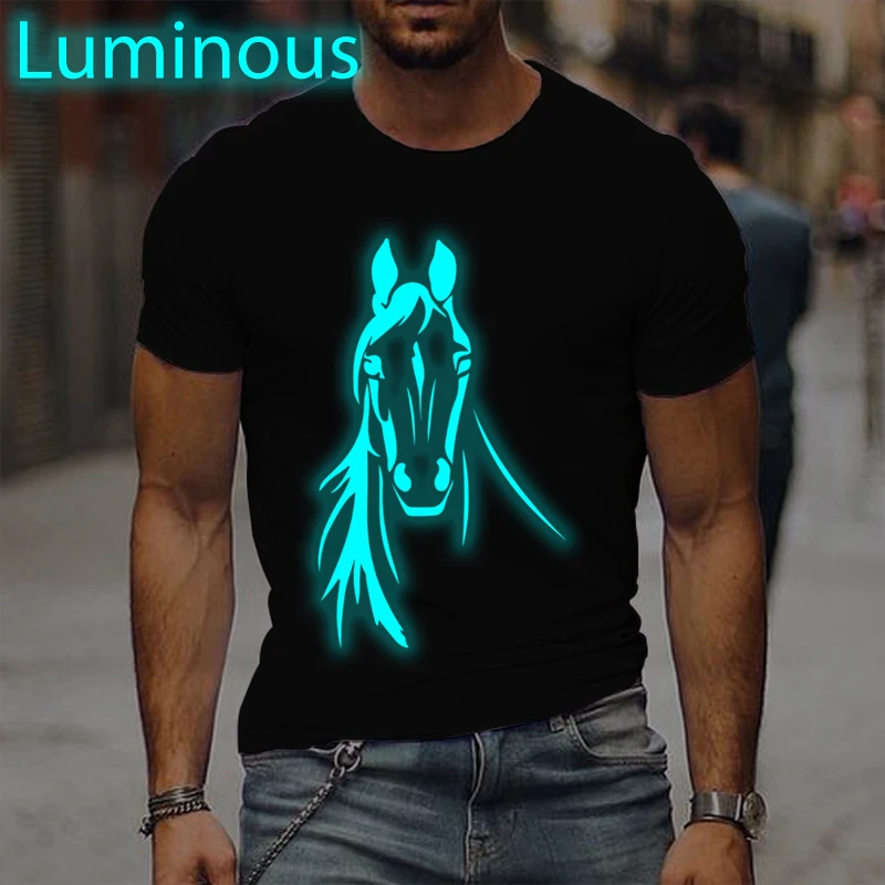 

Humorous Satire Quotation Luminous Style T-shirt Women Men Short Sleeve Clothing Harajuku Casual T-shirts