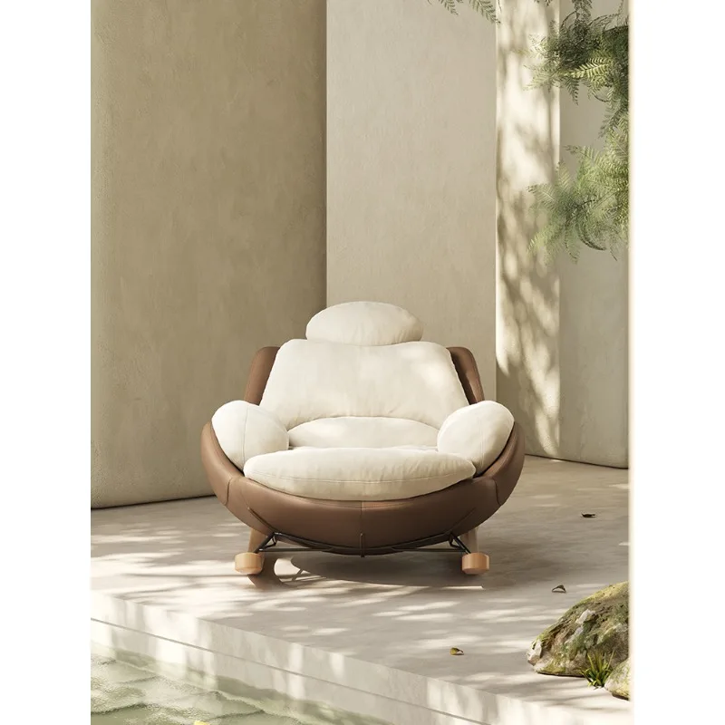 Rocking chair Lazy leisure home sofa chair Living room balcony single recliner