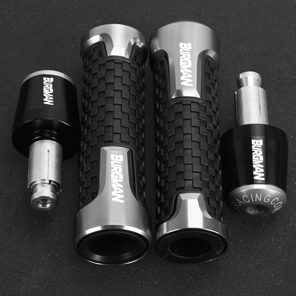 Motorcycle Handlebar Handle End Grips For SUZUKI BURGMAN AN 650 400 650 125 200 AN125 AN250 AN400 AN650 1998-2024 2021 2022 2023