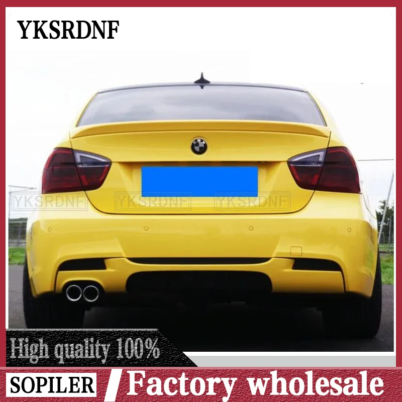 YKSRDNF For BMW E90 Spoiler ABS Spoiler For BMW E90 M3 320i 320li 325li 328i with color Spoilers For E90 2005-2012