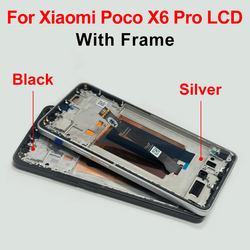 AMOLED For Xiaomi Poco X6 LCD Note 13 Pro 5G Display Touch Screen Digitizer Replace For Xiaomi POCO X6 Pro Display 2311DRK48G image 6