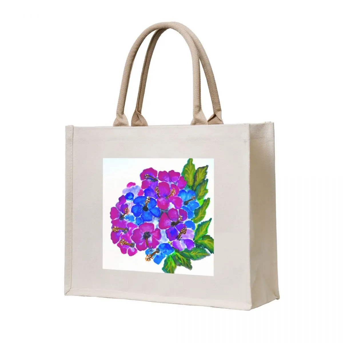 

Blue flowers Tote Bag tote bags men Woman shopper bag reusable grocery bags free delivery bags