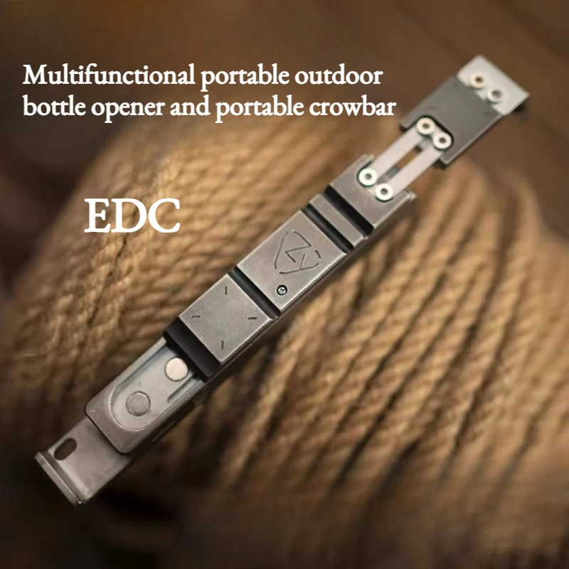 High Quality Multi-functional Pry Bar - Portable Outdoor Emergency Self-defense Tool Bottle Opener EDC Gift