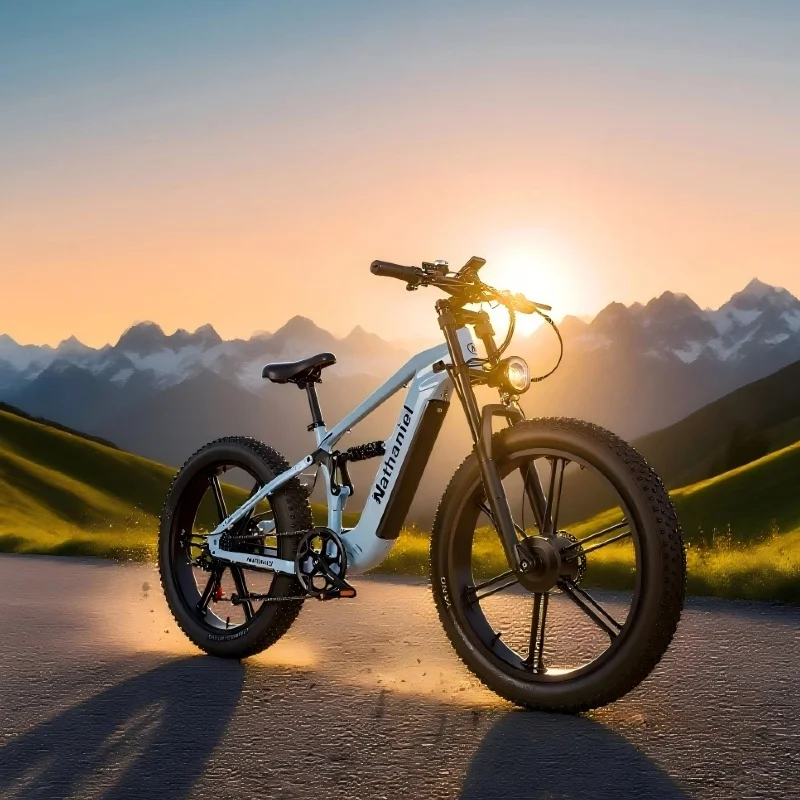 Nathaniel SYR09 Dual Motor 2000W Electric Bike 48V 40Ah Mountain E-Bike 26*4.0 Fat Tire All Terrains Off-Road Electric Bicycle image 14