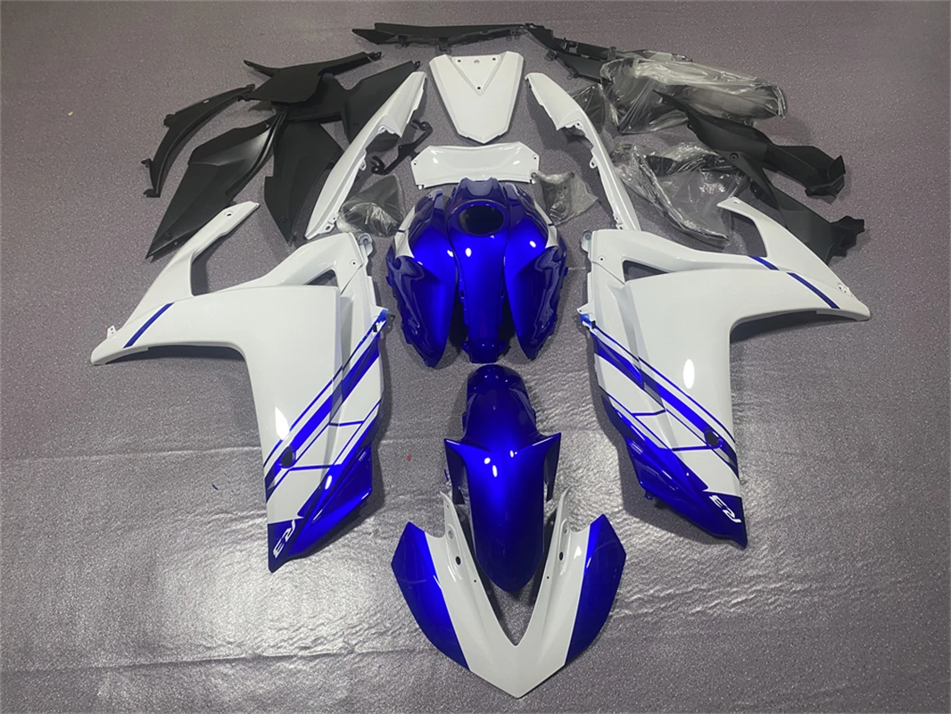 Injection Fairings for R3 2015 - 2017 R25 2016 Complete Panels 15 16 17 ABS Plastic Panels Kit Body Work Light Blue and white