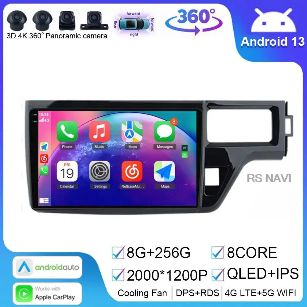 

Android 14 For Honda Stepwgn 5 2015 - 2021 Car Radio Multimedia QLED Screen System Navigation GPS Wireless Carplay Auto 2din dvd