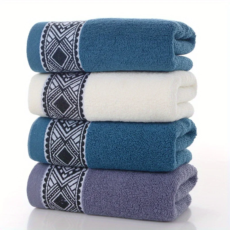 1pc Super soft face towel, cotton absorbent quick drying handkerchief, perfect for bathroom travel, gym, spa camping, Christmas,