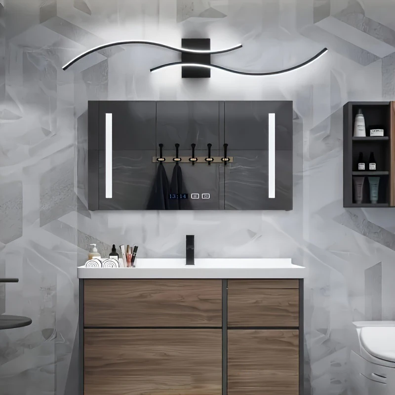 مصابيح حائط LED داخلية لغرفة النوم بجانب السرير من الألومنيوم الشمال LED أضواء الجدار تركيبات إضاءة الجدار الشمعدان للمطبخ بهو #5