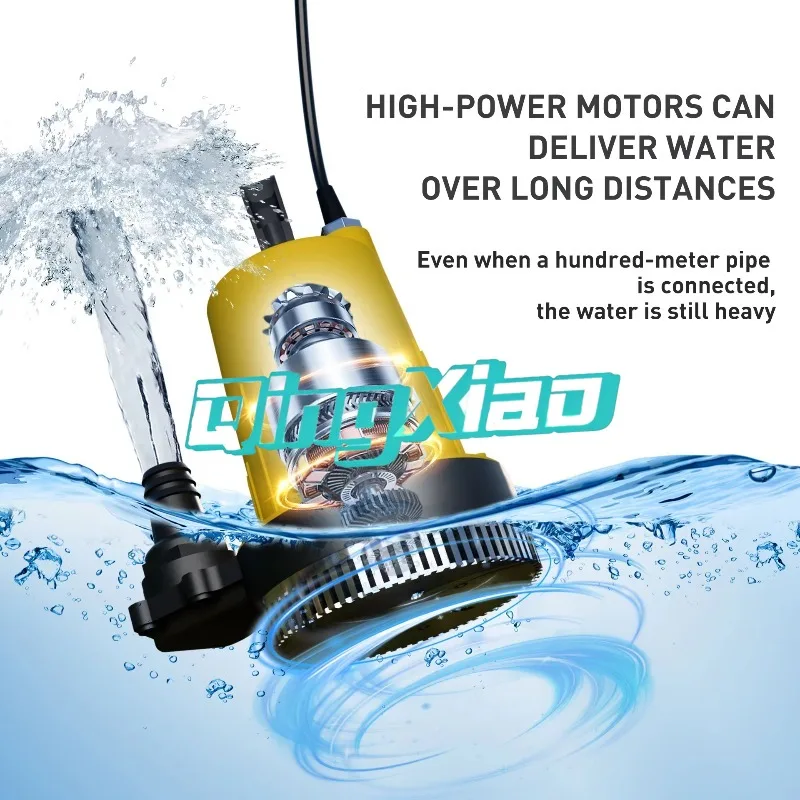 Lithium Battery Water Pump Portable High Power Agricultural Irrigation Pump For Outdoor Vegetable Garden Watering Farm Land