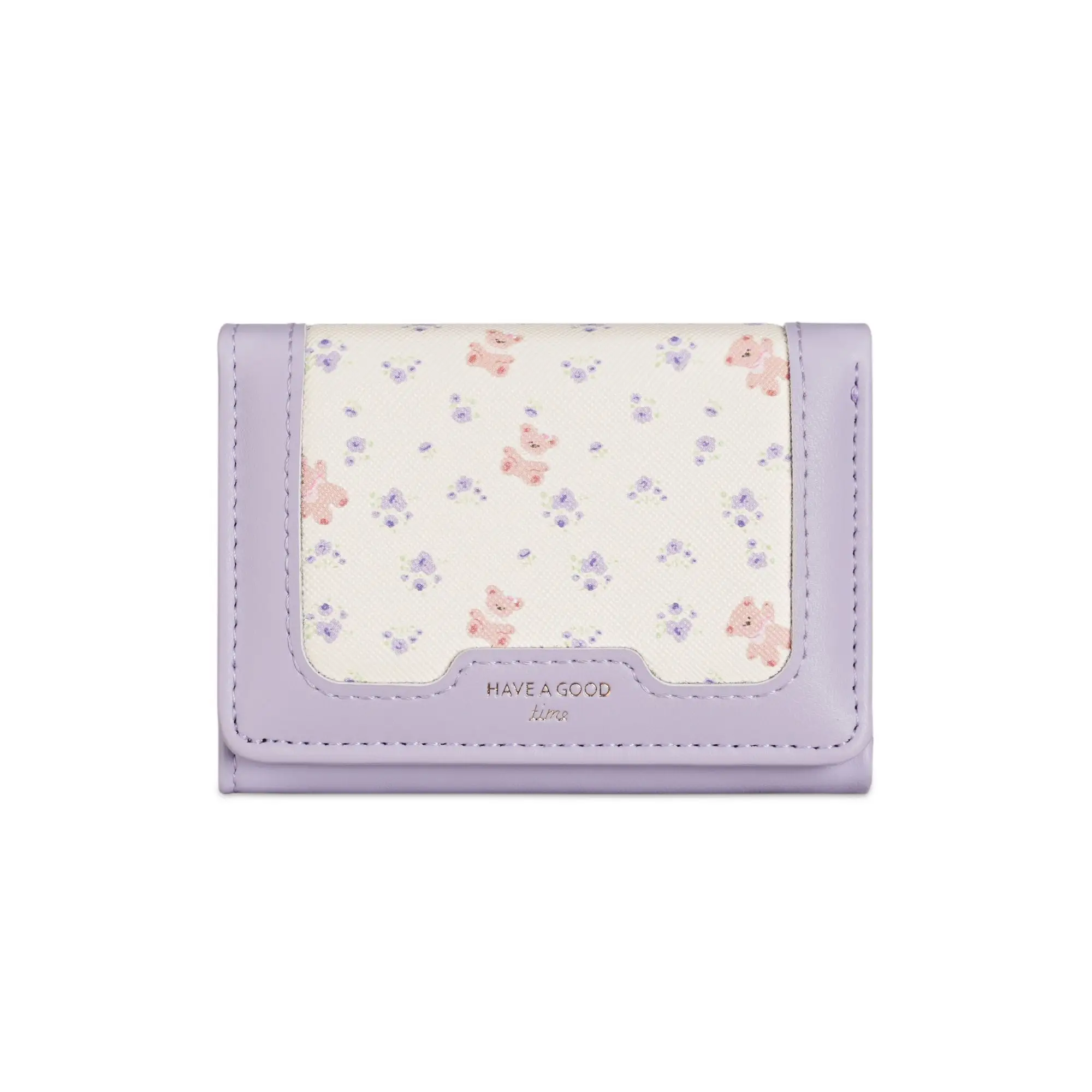 Neue florale Bären-Geldbörse im süßen koreanischen Stil, Mini-Kartenhalter, tragbare Münzbörse, süßes Geschenk für Frauen, Studenten, Accessoires – Detail 7