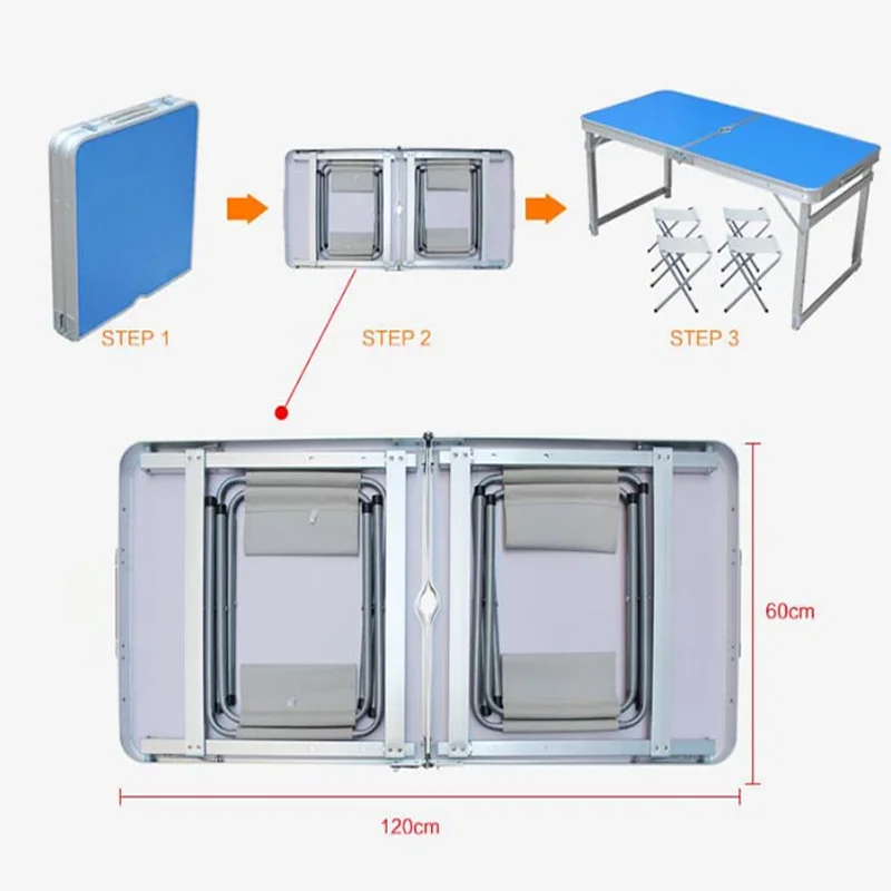 Outdoor Camping Table Chair Picnic Table Aluminium Alloy 캠핑 테이블 Waterproof Ultra-light Durable Portable Folding Table Seat