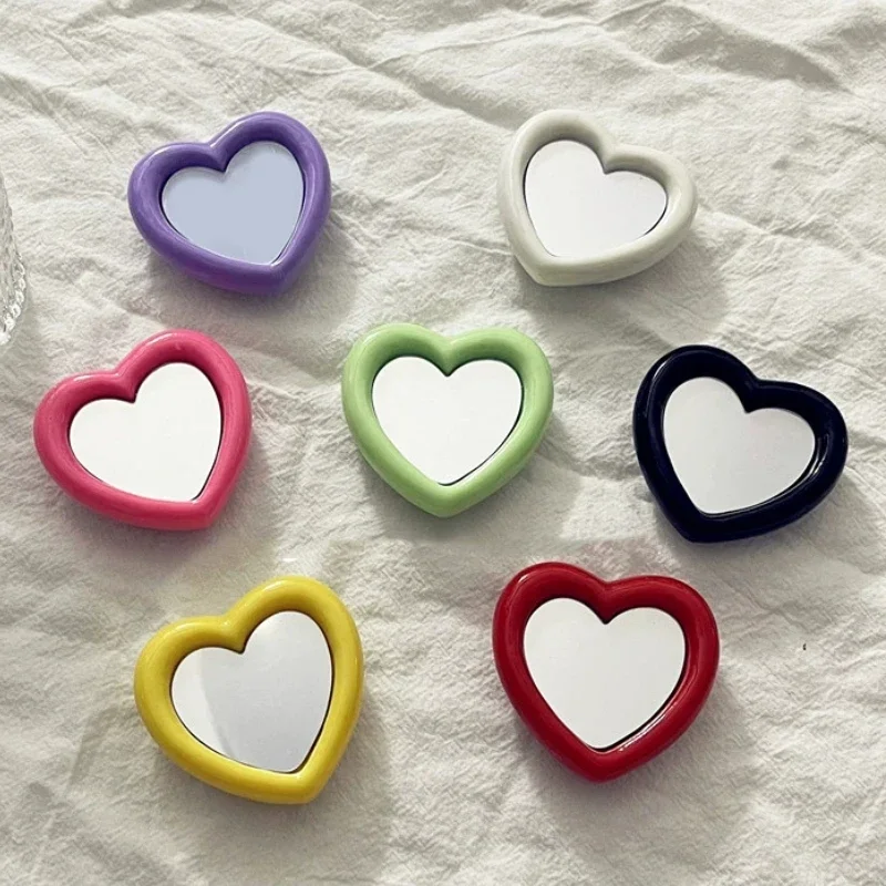 

Милый 3D глянцевый зеркальный держатель для телефона с сердечками для IPhone Универсальные аксессуары держатель для пальцев подставка для телефона