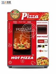 Hot Meal Food Pizza Vending Machine Led Light OEM Vending Machine Cash Coin And Card Reader Machine