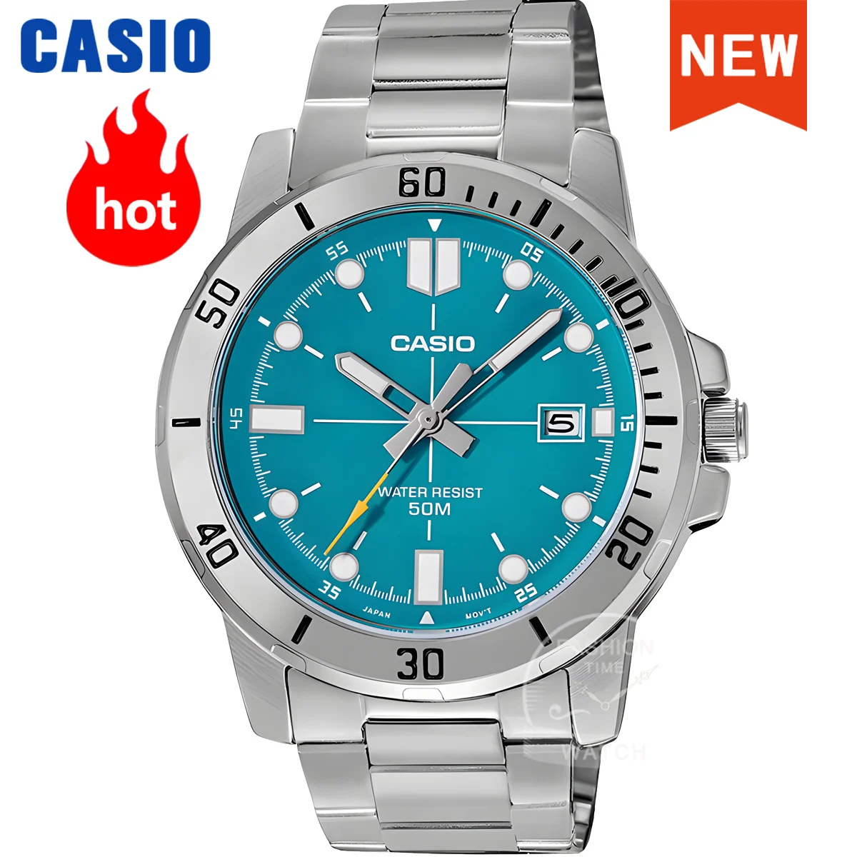 Reloj Casio para hombre, reloj de cuarzo resistente al agua simple a la moda, reloj casio hombre, envío gratis, serie MTP-VD01D