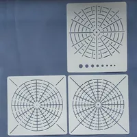 Stone Painted Handicraft for Creative Mandala Drawing Stencils Mandala Template Dot Painting Tool Point Hollow Template