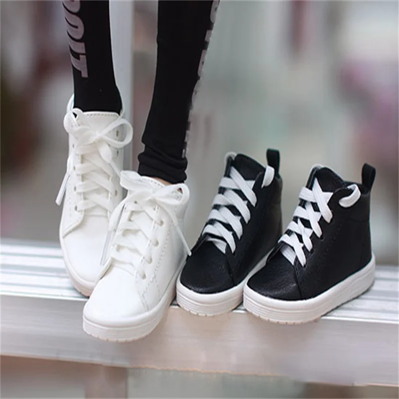 BJD doll with shoes suitable for 1/3 1/4 Uncle help sandals in canvas shoes casual shoes sneakers doll ehite black accessories