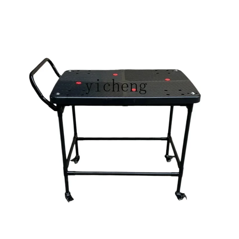 

ZK workshop workbench trolley anti-static pull goods turnover truck material rack mobile packing table