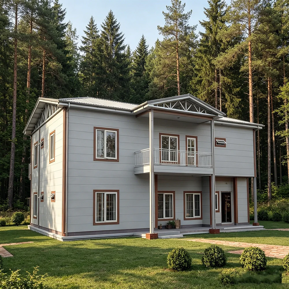 YG Light Gauge Steel Villa Prefab House CE Certified Sandwich Panel Modular Turnkey Europe USA Export