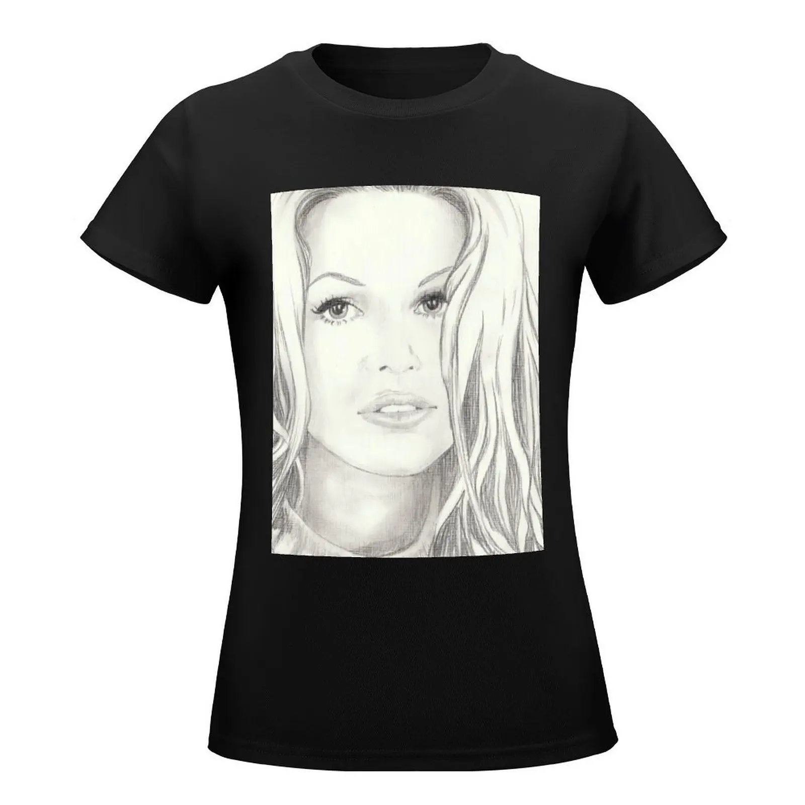 Pamela Anderson T-Shirt female plus size tops Womens clothing