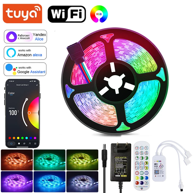 Светодиодная Rgb-лента, 12 В, С умным управлением