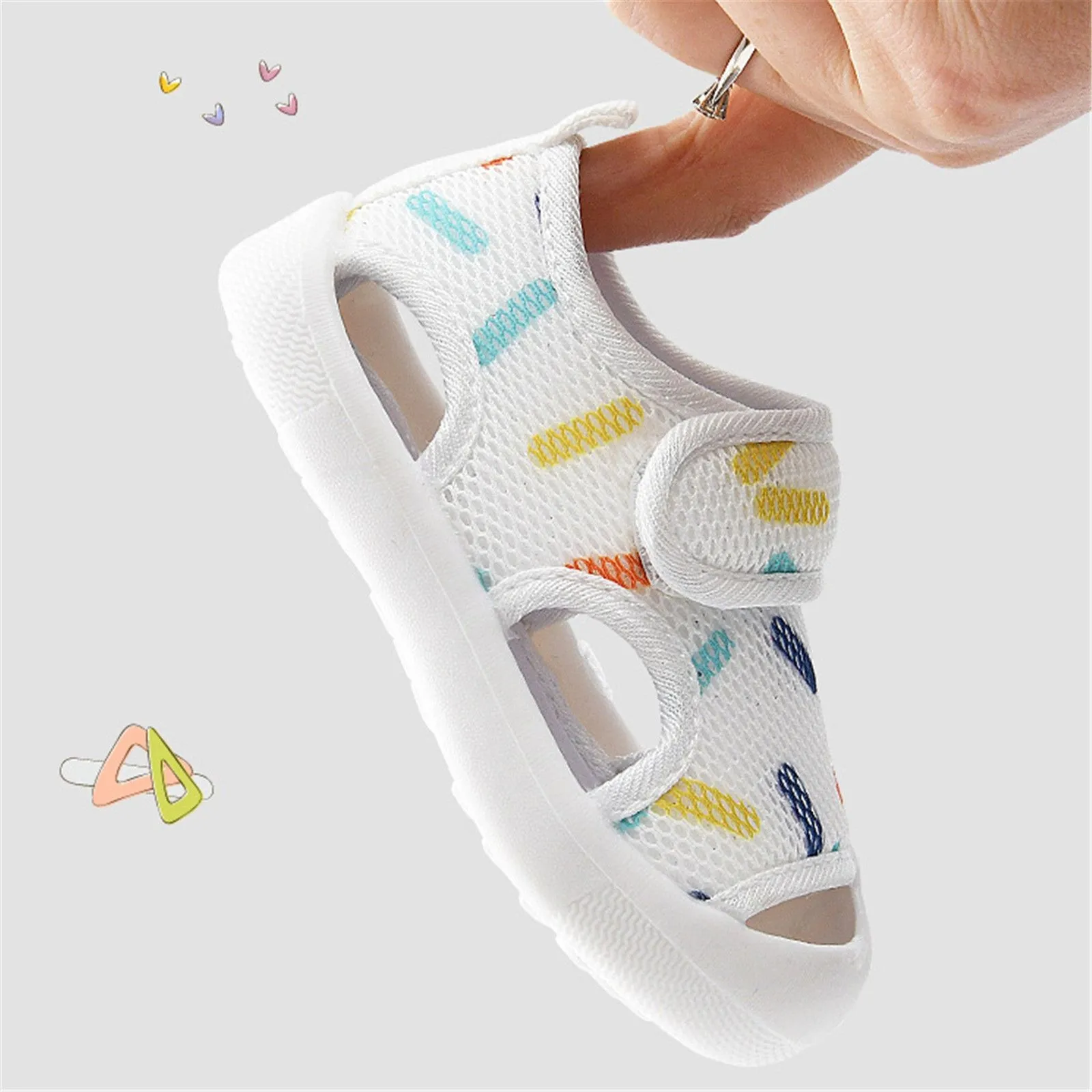 Spring Summer New Baby Walking Shoes Sandals Light Comfort Breathable Mesh Children\'s Sandals Casual Printed Girls Boys Sandals