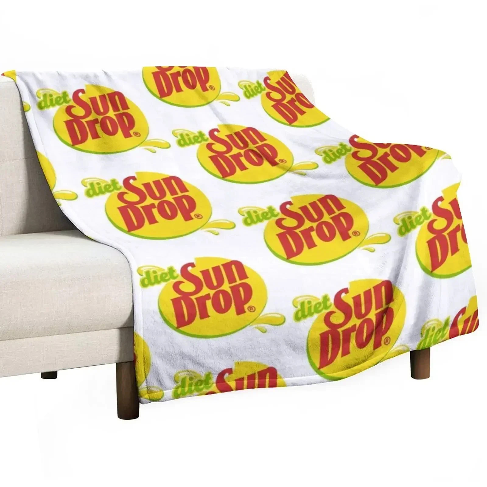 

Diet Sundrop Throw Blanket Easy Care Comfortable Blanket for Couch