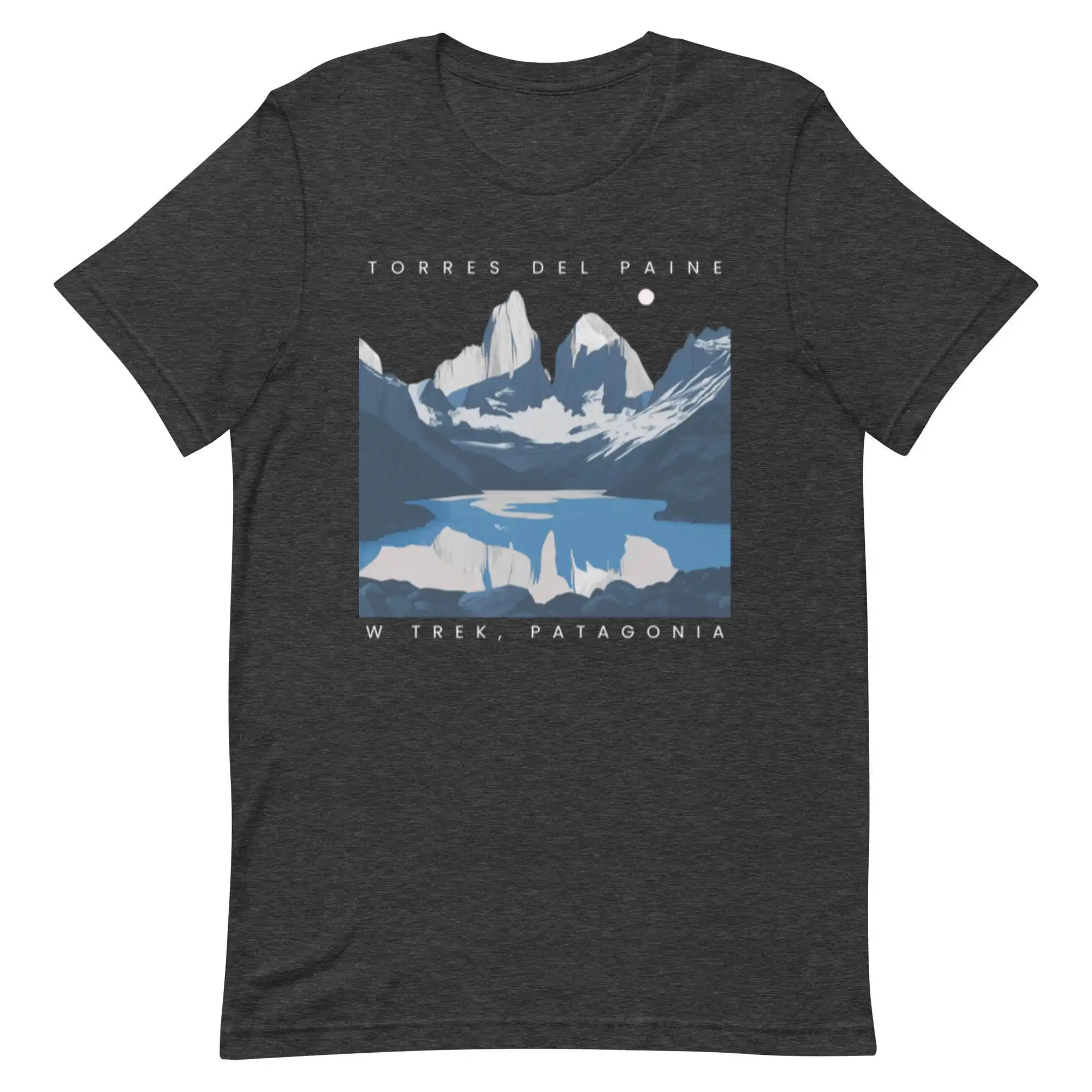 Camiseta de algodón para hombre, verano 2026, Ruta de aventura de senderismo Torres Del Pani (Parque Nacional, Región de Patagonia)