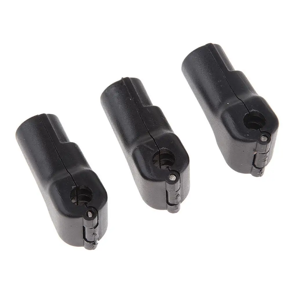 

100Pcs Hook Stop Lock Safety Lockout Padlock Anti-Theft Lock Black 4 mm