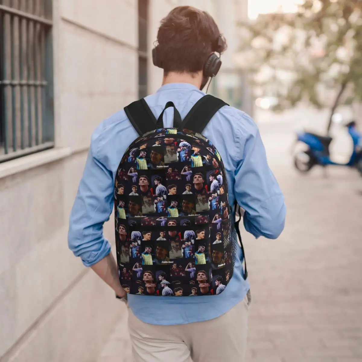 Pablo Gavi Aesthetic Student Backpack School Bag Hiking Travel Daypack for Men Women Bookbag Shoulder Bags